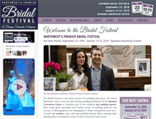 Tablet Screenshot of bridalfest.com